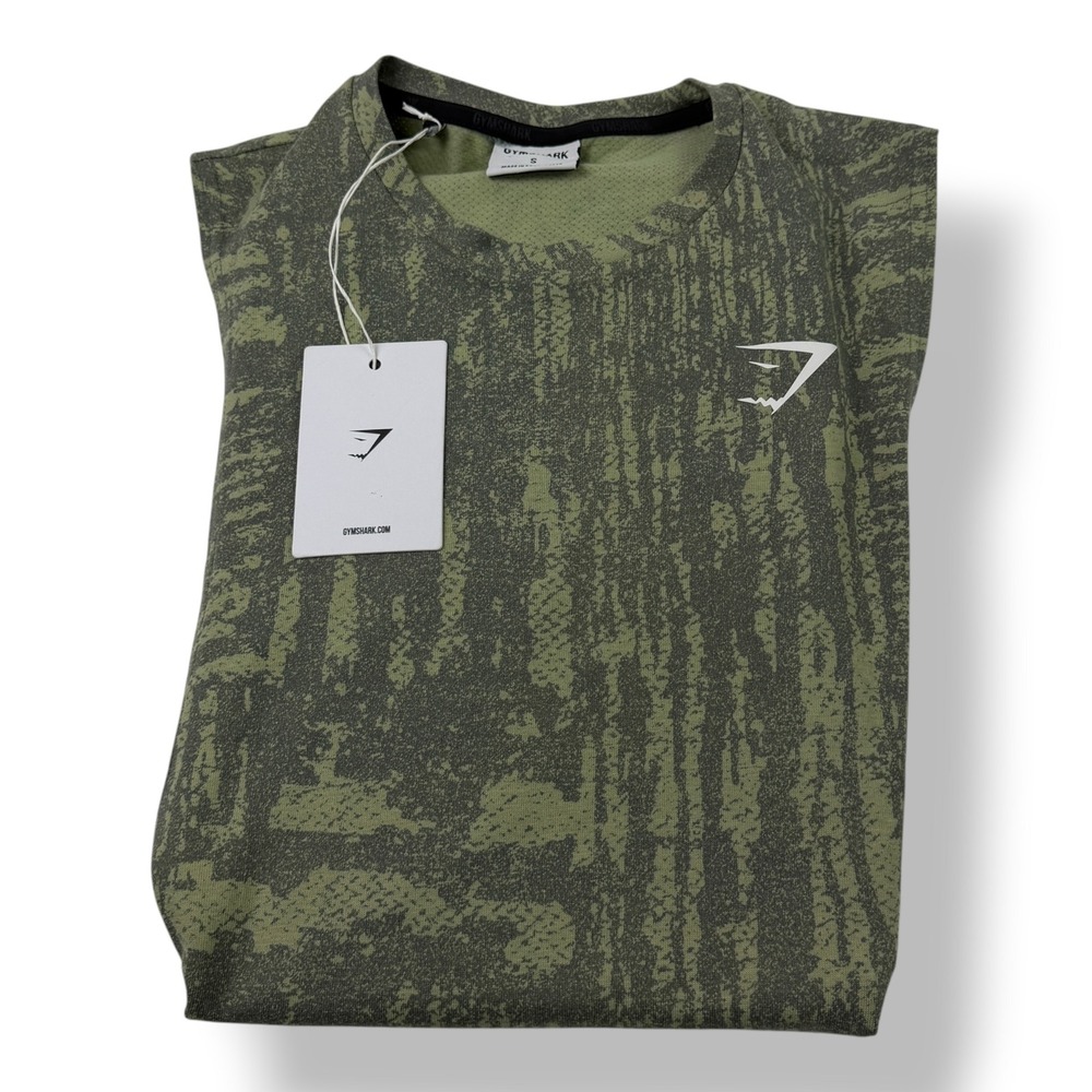 Gymshark React Drop Arm Tank Men Small Dusk Green A2A80 Activewear New With Tags
